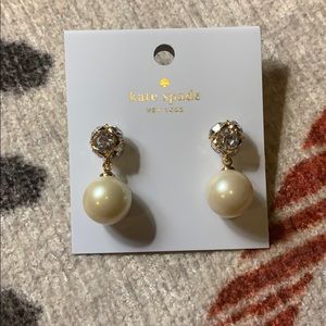 NWT Kate Spade Lady Marmalade Pearl Earrings